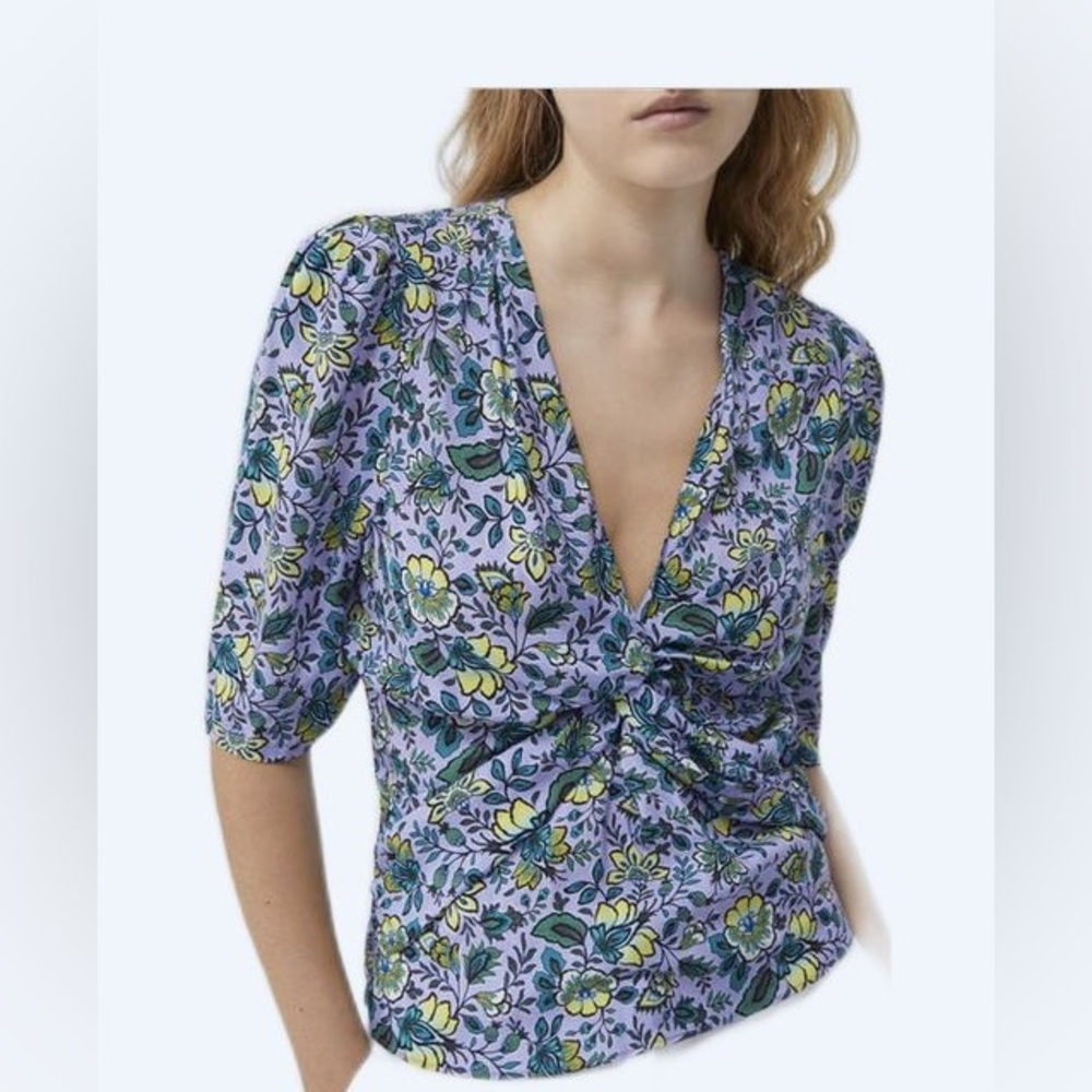 Women’s 100% viscous floral blouse